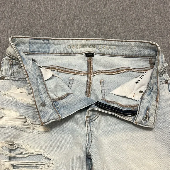 American Eagle distressed mom jeans size 0 - Picture 5 of 7